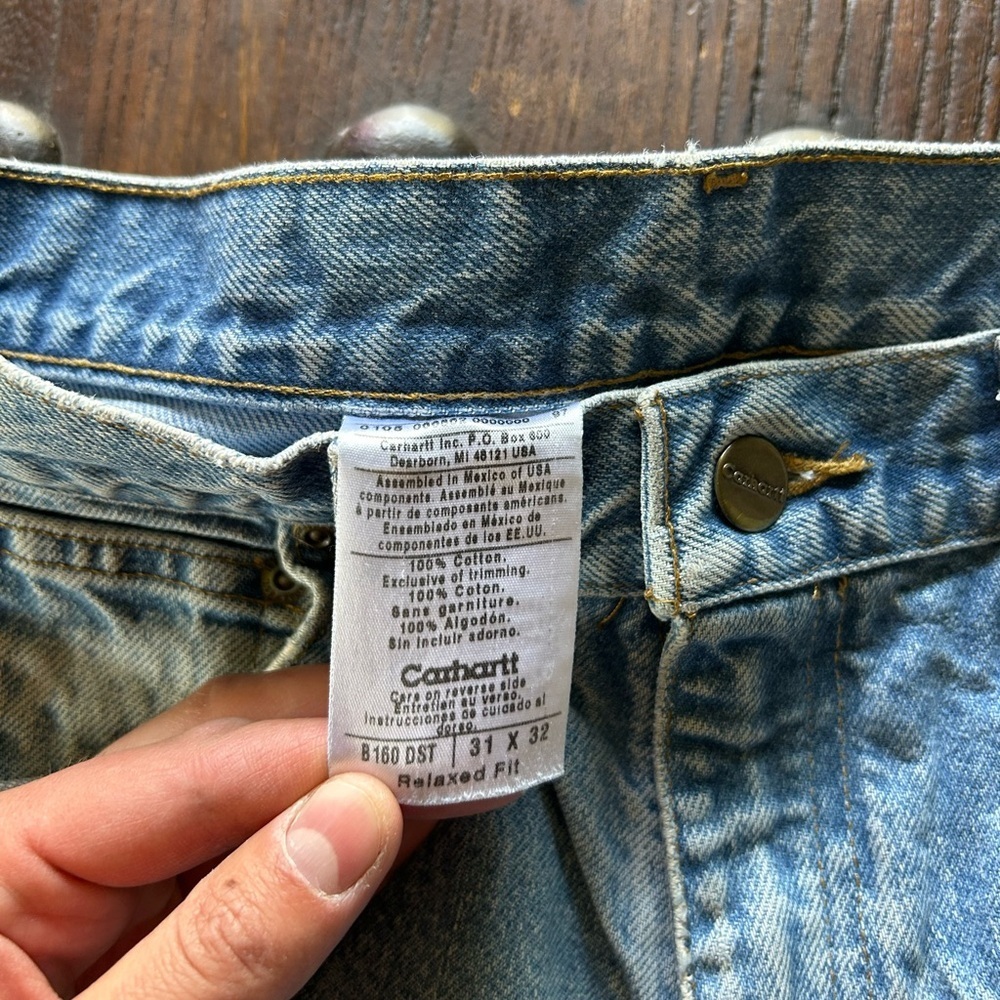 Carhartt Men's Light Blue Straight-Leg Jeans - Picture 3 of 5